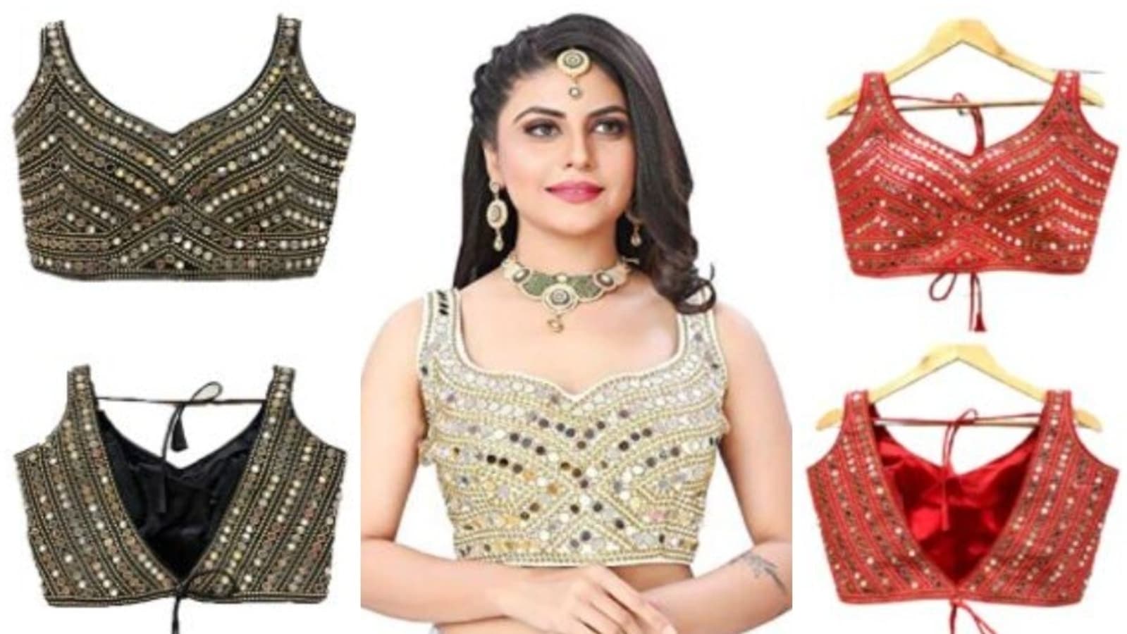 Mirror work blouse is all you need to rock the saree look
