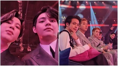 BTS' V shared pictures on Weverse.