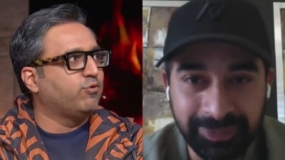 Ashneer Grover made fun of Rannvijay Singha for not being invited to the Shark Tank party this week. Ashneer Grover made fun of Rannvijay Singha for not being invited to the Shark Tank party this week.