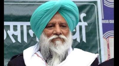 Farmer leader and Sanyukt Samaj Morcha (SSM) chief Balbir Singh Rajewal.