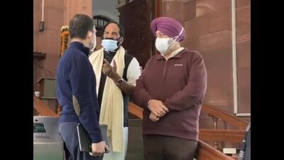 Senior Congress leader and member of Parliament (MP) Jasbir Singh Dimpa also met senior Congress leader Rahul Gandhi in New Delhi on Tuesday.