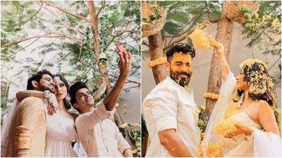 Meanwhile, Mouni Roy married Suraj Nambiar at the luxurious Hilton Goa Resort. Many celebrities from the entertainment industry attended the wedding festivities, including Arjun Bijlani, Mandira Bedi, Aamna Sharif, Aashka Goradia and others. (Instagram/@imouniroy)