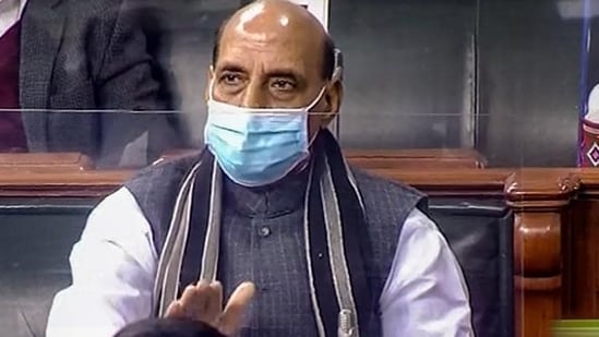 Defence minister Rajnath Singh congratulated Sitharaman for presenting an “excellent budget”. (PTI)