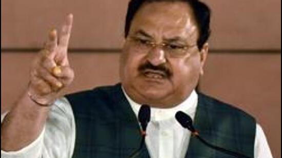 BJP president JP Nadda constituted a four-member that team met the family of the 17-year-old girl who died by suicide in Thanjavur district. (HT Archives)