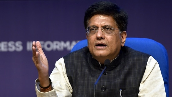 Union commerce minister Piyush Goyal said that through the Budget 2022, finance minister Nirmala Sitharaman has shown a “new way of developing the nation.”(Sanjeev Verma/HT PHOTO)