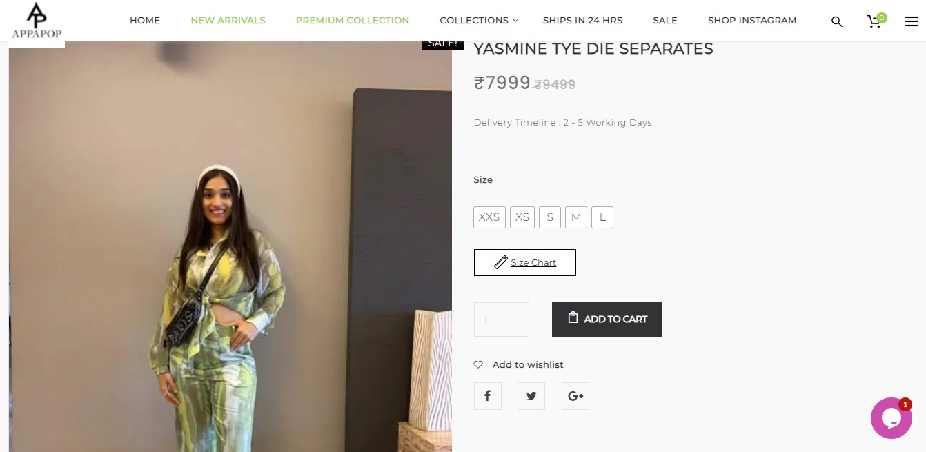 The Yasmine Tye Die Separates.&nbsp; (appapop.com)