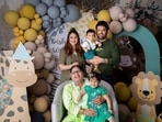 Kapil Sharma with his family. Kapil Sharma with his family.