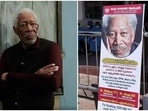 Morgan Freeman's picture was used by a Kerala hospital. Morgan Freeman's picture was used by a Kerala hospital.