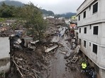 Aerial view of mud after a flood in La Gasca neighborhood, northern Quito, Ecuador.(AFP) Aerial view of mud after a flood in La Gasca neighborhood, northern Quito, Ecuador.(AFP)
