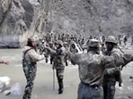 The brutal clash between Indian and Chinese soldiers at Galwan valley in Eastern Ladakh pushed the India-China bilateral relationship to a breaking point. (CCTV footage grab via AP Video)
