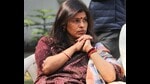 BJP leader and UP minister Swati Singh during a press conference in Lucknow on Wednesday. (Deepak Gupta/HT Photo)