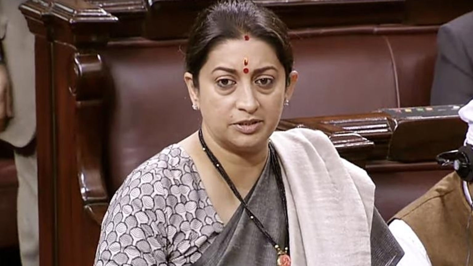Can't condemn every marriage as violent: Smriti Irani in Parliament |  Latest News India - Hindustan Times