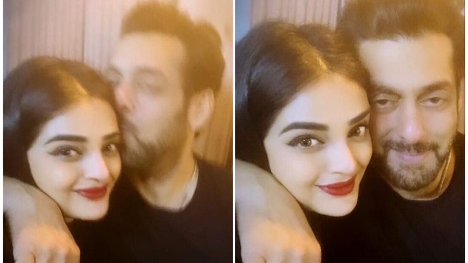 1600px x 900px - Salman gives a kiss to Payal at BB 15 party, her boyfriend Vishal reacts |  Bollywood - Hindustan Times