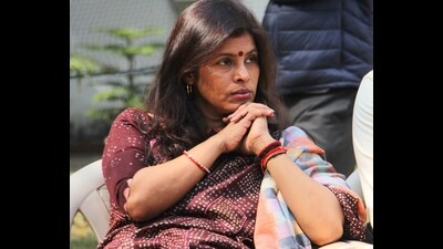 BJP leader and UP minister Swati Singh during a press conference in Lucknow on Wednesday. (Deepak Gupta/HT Photo) BJP leader and UP minister Swati Singh during a press conference in Lucknow on Wednesday. (Deepak Gupta/HT Photo)