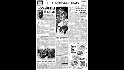 HT This Day: Feb 03, 1969 — Annadurai is Dead HT This Day: Feb 03, 1969 — Annadurai is Dead