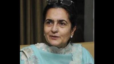 Former Haryana CM Bansi Lal’s daughter-in-law and Congress MLA Kiran Choudhry (HT File)