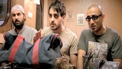 Kunaal Roy Kapur, Imran Khan and Vir Das in a scene from Delhi Belly.