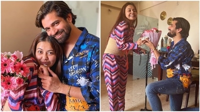 Devoleena Bhattacharjee and Vishal Singh got engaged. Devoleena Bhattacharjee and Vishal Singh got engaged.