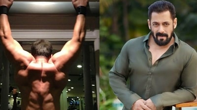Salman Khan shared a picture of him ‘getting back’ to working out. Salman Khan shared a picture of him ‘getting back’ to working out.