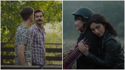 Rajkummar Rao and Bhumi Pednekar play a couple in a lavender marriage. Rajkummar Rao and Bhumi Pednekar play a couple in a lavender marriage.
