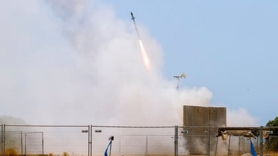 The Iron Dome air defense system launches a missile to intercept a rocket from the Gaza Strip, in Ashkelon, southern Israel. (AP File Photo) The Iron Dome air defense system launches a missile to intercept a rocket from the Gaza Strip, in Ashkelon, southern Israel. (AP File Photo)