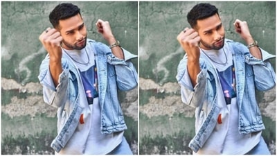 Siddhant paired a white graphic tee shirt with a pair of blue jeans. He added more casual vibe to his look with a denim jacket as he posed for the pictures. (Instagram/@siddhantchaturvedi)