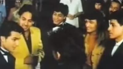 Aamir Khan, Shah Rukh Khan, and Saif Ali Khan in Deepak Tijori's Pehla Nasha.