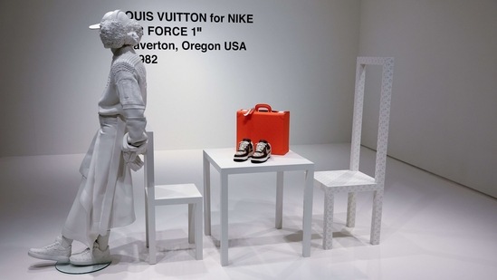 Nike/Louis Vuitton Air Force 1 sneakers by Virgil Abloh beat auction  estimates