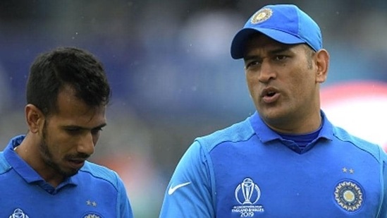 File photo of Yuzvendra Chahal with MS Dhoni. (Getty Images)