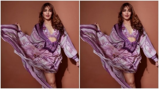 Huma played muse to the fashion designer Nikita Wadhwa Mhaisalkar and picked a stunning co-ord set for the fashion photoshoot.(Instagram/@iamhumaq)
