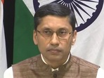 File photo of MEA spokesperson Arindam Bagchi addressing the media (ANI)