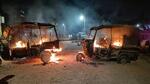Angry mob set ablaze vehicles in Patna. (Santosh Kumar/HT Photo) Angry mob set ablaze vehicles in Patna. (Santosh Kumar/HT Photo)