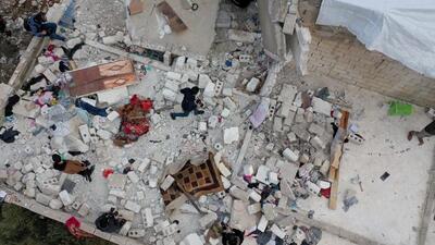 A building destroyed in the aftermath of a counterterrorism mission conducted by the US Special Operations Forces is seen in Atmeh, Syria. (REUTERS) A building destroyed in the aftermath of a counterterrorism mission conducted by the US Special Operations Forces is seen in Atmeh, Syria. (REUTERS)