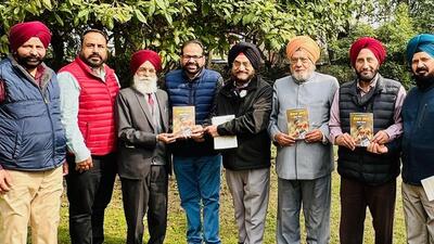 The book, released on February 3 in Ludhiana, has 72 pages and covers the life history and achievements of Neeraj Chopra right from his childhood to the Tokyo Olympics. (HT Photo) The book, released on February 3 in Ludhiana, has 72 pages and covers the life history and achievements of Neeraj Chopra right from his childhood to the Tokyo Olympics. (HT Photo)