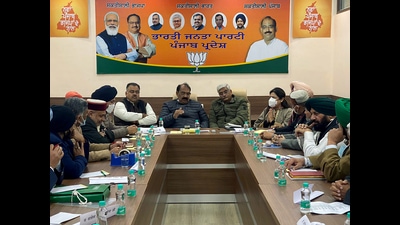 Punjab BJP president Ashwani Sharma had won the Pathankot seat in 2012, but lost in 2017 to Congress’s Amit Vij by around 11,000 votes. (ANI) Punjab BJP president Ashwani Sharma had won the Pathankot seat in 2012, but lost in 2017 to Congress’s Amit Vij by around 11,000 votes. (ANI)