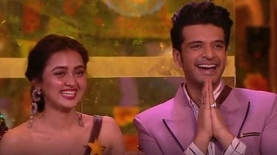 Tejasswi Prakash and Karan Kundrra on Bigg Boss 15.