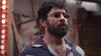 Vikram in a still from Mahaan trailer. (YouTube)