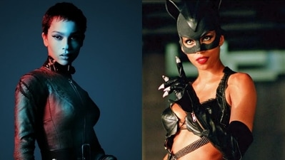 Zoe Kravitz plays Catwoman in The Batman while Halle Berry played a version of the same character in the 2004 film Catwoman. Zoe Kravitz plays Catwoman in The Batman while Halle Berry played a version of the same character in the 2004 film Catwoman.