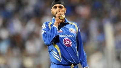 Harbhajan Singh for Mumbai Indians in the IPL (BCCI)
