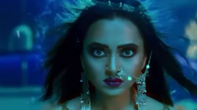 Tejasswi Prakash as Naagin in the sixth season of the show. Tejasswi Prakash as Naagin in the sixth season of the show. 