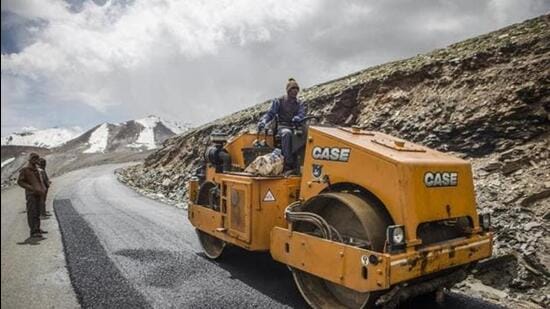 Himachal’s tribal development department, which is responsible for executing the border area development plan, has asked the PWD to complete the 26km road stretch connecting Kunnu to the border village of Charang by September-end. (Representative photo)