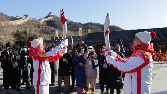 The relay for the torch that will open the February 4-20 Winter Games is much more modest than the globe-spanning relay for Beijing's 2008 Summer Games, a tour that was disrupted by protests.(REUTERS)