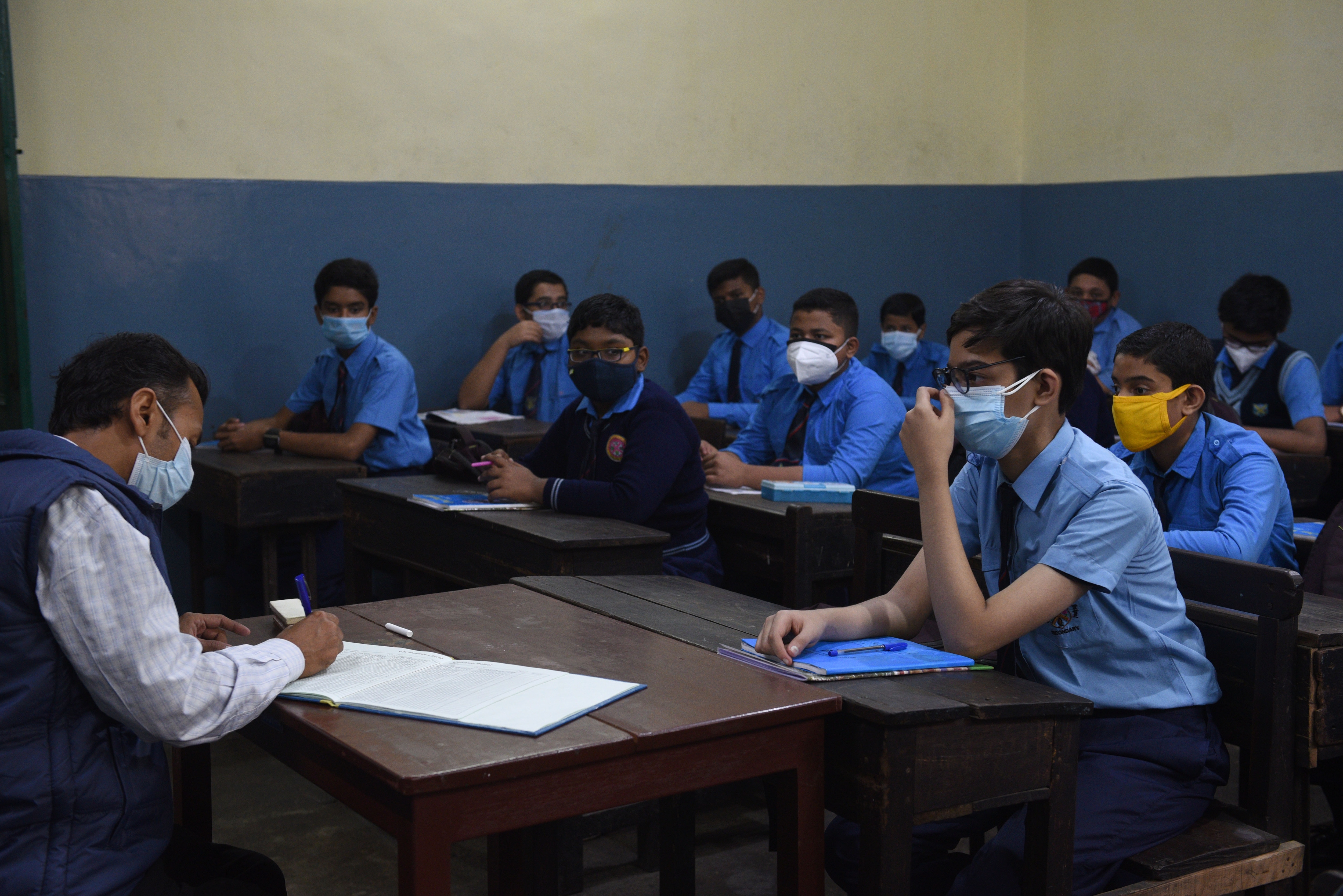 Children in Delhi have barely seen the inside of a classroom or the expanse of a playground for most of the last two years. (HT Photo/Samir Jana) Children in Delhi have barely seen the inside of a classroom or the expanse of a playground for most of the last two years. (HT Photo/Samir Jana)