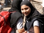 A class 12 board girl student was allegedly misbehaved and scolded while taking her board exam while wearing a hijab.