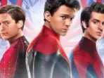 Tobey Maguire, Tom Holland, and Andrew Garfield starred in Spider-Man: No Way Home. Tobey Maguire, Tom Holland, and Andrew Garfield starred in Spider-Man: No Way Home.
