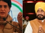 Priyanka Gandhi Vadra rushed out in support of Punjab CM Charanjit Channi after his nephew was arrested by ED.&nbsp;(ANI, DPR Punjab)