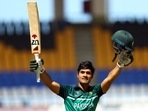 Pakistan captain Qasim Akram in action. Pakistan captain Qasim Akram in action.