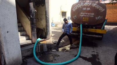 The policy also aims to improve water supply in areas that at present do not get water from the civic body, such as slums settled on private land or commercial land, or illegal establishments (HT File) The policy also aims to improve water supply in areas that at present do not get water from the civic body, such as slums settled on private land or commercial land, or illegal establishments (HT File)