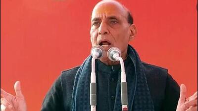 Defence minister Rajnath Singh was in Punjab to campaign for BJP’s Dasuya candidate Raghunath Singh Rana on Friday. (HT file photo) Defence minister Rajnath Singh was in Punjab to campaign for BJP’s Dasuya candidate Raghunath Singh Rana on Friday. (HT file photo)