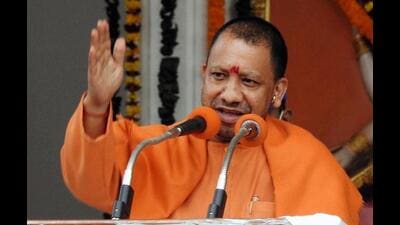 Uttar Pradesh chief minister Yogi Adityanath addresses a public meeting prior to filing his nomination from Gorakhpur city for the upcoming State Assembly election, at Maharana Pratap Inter College ground, in Gorakhpur on Friday. (ANI Photo) Uttar Pradesh chief minister Yogi Adityanath addresses a public meeting prior to filing his nomination from Gorakhpur city for the upcoming State Assembly election, at Maharana Pratap Inter College ground, in Gorakhpur on Friday. (ANI Photo)